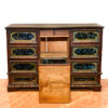 Coin cabinet in walnut 1700s - Image 8
