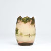 French decorated glass vase - Image 3