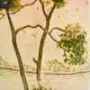 French decorated glass vase - Image 4