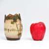 French decorated glass vase - Image 7